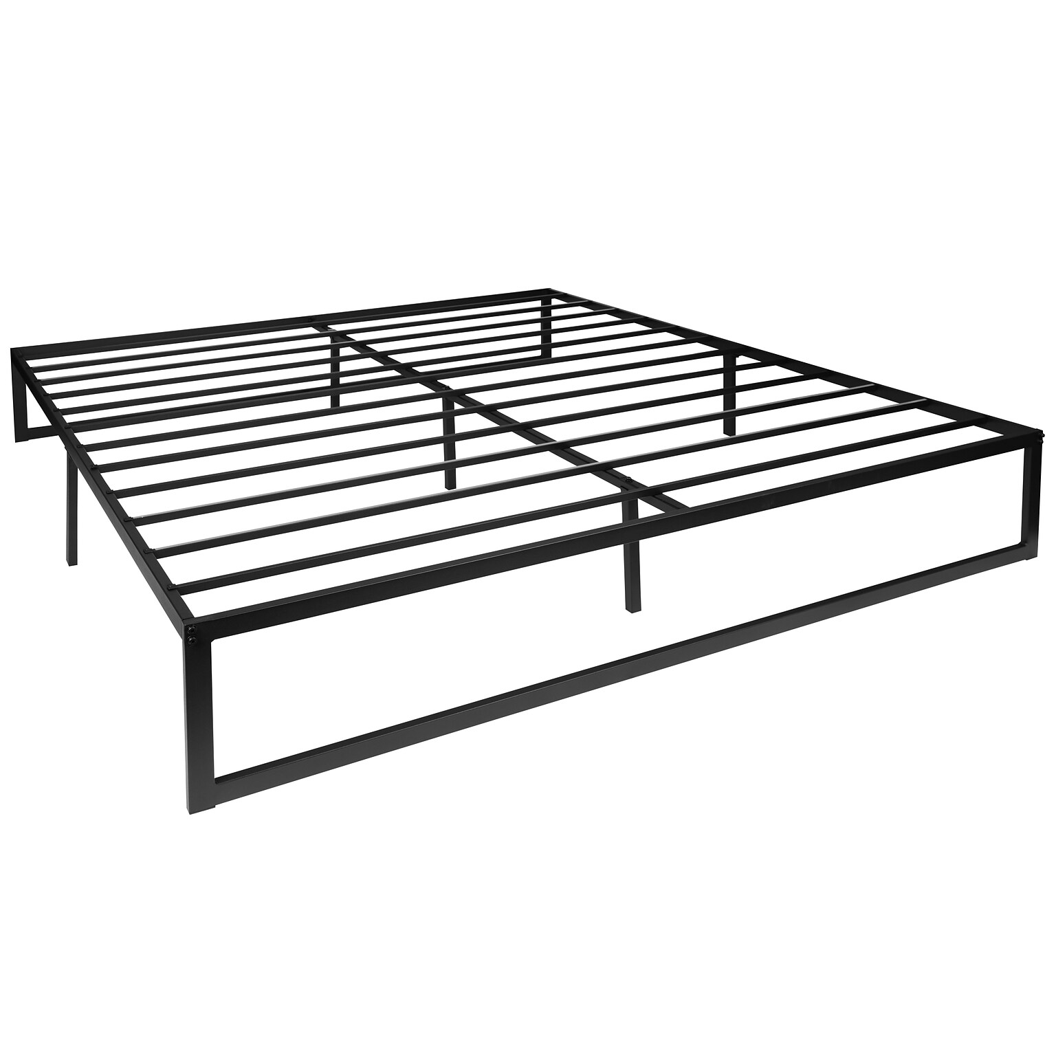Flash Furniture Lana 14 Inch Metal Platform Bed Frame, King (XUBD10001K)