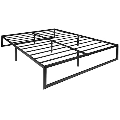 Flash Furniture Lana 14 Inch Metal Platform Bed Frame, Queen (XUBD10001Q)