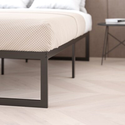 Flash Furniture Lana 14 Inch Metal Platform Bed Frame, Queen (XUBD10001Q)