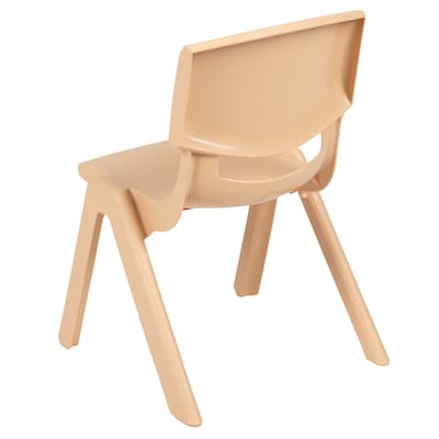 Flash Furniture Plastic School Chair with 10.5" Seat Height, Assorted Colors, 4-Pieces(4YUYCX4003MULTI)