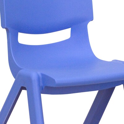 Flash Furniture Plastic School Chair with 10.5" Seat Height, Assorted Colors, 4-Pieces(4YUYCX4003MULTI)