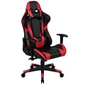 Flash Furniture X20 Ergonomic LeatherSoft Swivel Reclining Gaming Chair, Red (CH1872301RED)