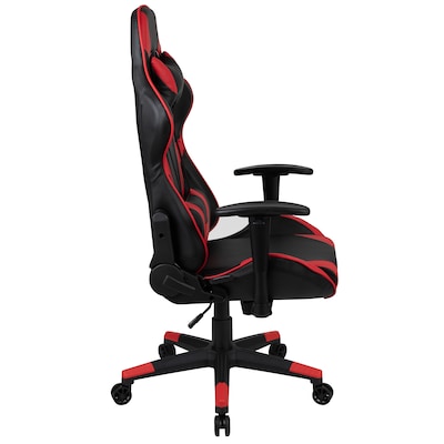 Flash Furniture X20 Ergonomic LeatherSoft Swivel Reclining Gaming Chair, Red (CH1872301RED)