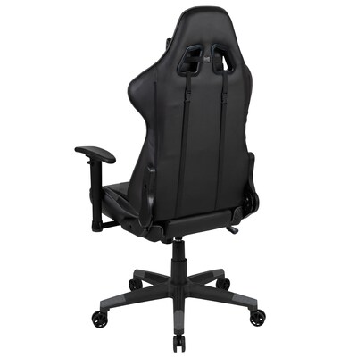 Flash Furniture X20 Ergonomic LeatherSoft Swivel Reclining Gaming Chair, Gray (CH1872301GY)