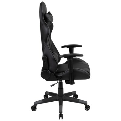 Flash Furniture X20 Ergonomic LeatherSoft Swivel Reclining Gaming Chair, Gray (CH1872301GY)