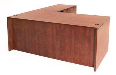 Regency Legacy 60" Double Pedestal L-Desk with 35" Return, Mahogany (LLD6030MH)