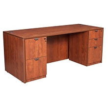 Legacy 71 Full Double Pedestal Desk, Cherry Laminate (LDPF7135CH)