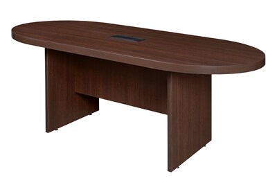 Legacy 71 Racetrack Conference Table with Power, Java Laminate (LCTRT7135JV)