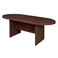 Legacy 71 Racetrack Conference Table with Power, Java Laminate (LCTRT7135JV)