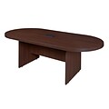 Legacy 95 Racetrack Conference Table with Power, Java Laminate (LCTRT9543JV)