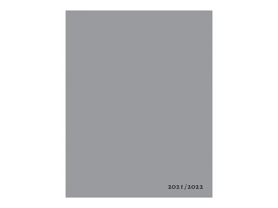 2021-2022 BrownTrout 6 x 7.75 Weekly Desk Planner, by Plato, Solid Gray (9781975445287)