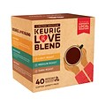 Keurig® Love Blend Assorted-Flavor Coffee, Keurig® K-Cup® Pods, Variety Pack, 40/Pack (390153)