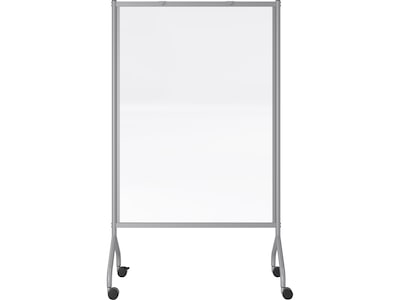 Safco Impromptu Freestanding Mobile Partition, 72H x 42W, Clear Acrylic (8510GRCL)