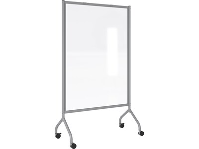 Safco Impromptu Freestanding Mobile Partition, 72H x 42W, Clear Acrylic (8510GRCL)