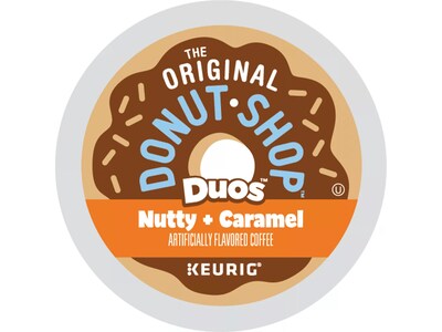 Keurig Donut Shop Duos Nutty + Caramel Coffee Keurig K-Cup Pods, Medium Roast, 24/Pack (5000361499)
