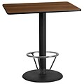 Flash Furniture Laminate 30W x 45L Table- Round Base Black (XUWA3045TR24B4F)