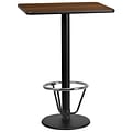 Flash Furniture Laminate 24W x 30L Table- Round Base Brown (XUWA2430TR18B3F)