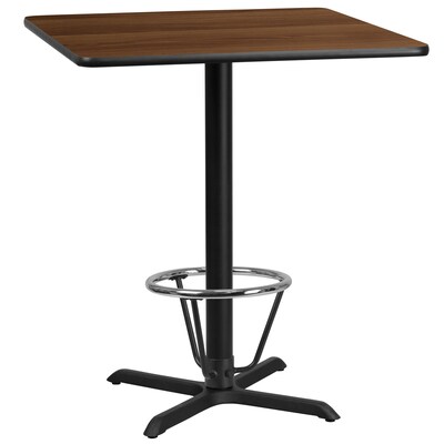 Flash Furniture Laminate 36 Square Table-X-Base Brown (XUWA3636T30B3F)
