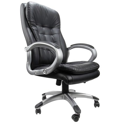 SumacLife Black High Back Bonded Leather Luxury Executive Chair (FURCHR003)