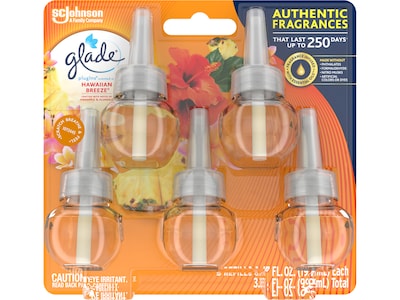 Glade PlugIns Scented Oil Warmer + Refills, Air Freshener, Clean