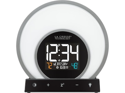 La Crosse Technology Soluna Light Alarm Clock, 6.71H x 6.81W x 2.69D (C79141)