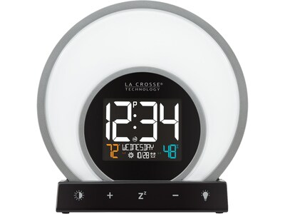 La Crosse Technology Soluna Light Alarm Clock, 6.71H x 6.81W x 2.69D (C79141)