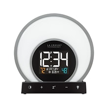 La Crosse Technology Soluna Light Alarm Clock, 6.71H x 6.81W x 2.69D (C79141)