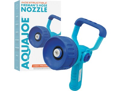 AquaJoe Indestructible Firemans Hose Nozzle, Blue (AJ-IFHN)