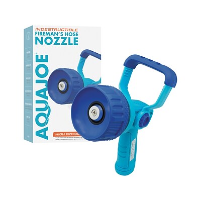 AquaJoe Indestructible Firemans Hose Nozzle, Blue (AJ-IFHN)