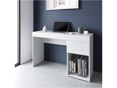 Techni Mobili 48" Writing Desk, White (RTA-913D-WHT)