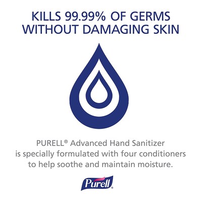 PURELL® Advanced Refreshing 4 oz. Gel Hand Sanitizer, 24/Carton (9651-24)