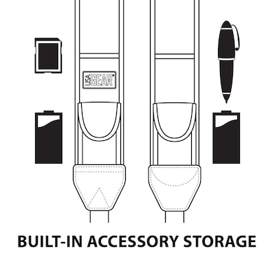 USA GEAR TrueSHOT Camera Harness Chest Shoulder Strap, Black (GRCMHS0100BKUS)