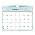 2022 Blue Sky Rue Du Flore 8.75 x 11 Monthly Wall Calendar, White/Green/Gray (101613-22)