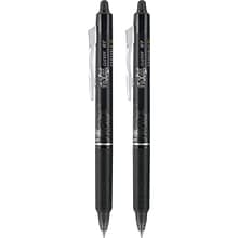 Pilot FriXion Ball Clicker Erasable Gel Pens, Fine Point, Black Ink, 2/Pack (31460)