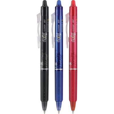 Pilot FriXion Clicker Rollerball Pen Erasable Ink 0.7mm Medium Tip All  Colours