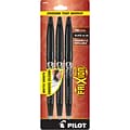 Pilot FriXion Ball Erasable Gel Pens, Fine Point, Black Ink, 3/Pack (31556)