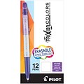 Pilot FriXion Colors Erasable Marker Pens, Bold Point, Purple Ink, Dozen (41415)