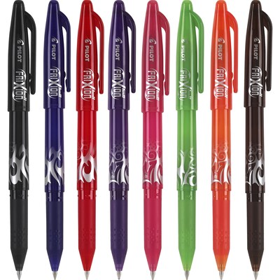 PILOT FriXion Clicker Erasable, Refillable & Retractable Gel Ink Pens, Fine  Point, Assorted Color Inks, 7-Pack Pouch (31472)