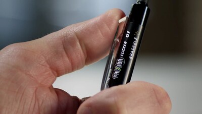 Pilot FriXion Ball Clicker Erasable Gel Pens, Fine Point, Black Ink, Dozen (31450)