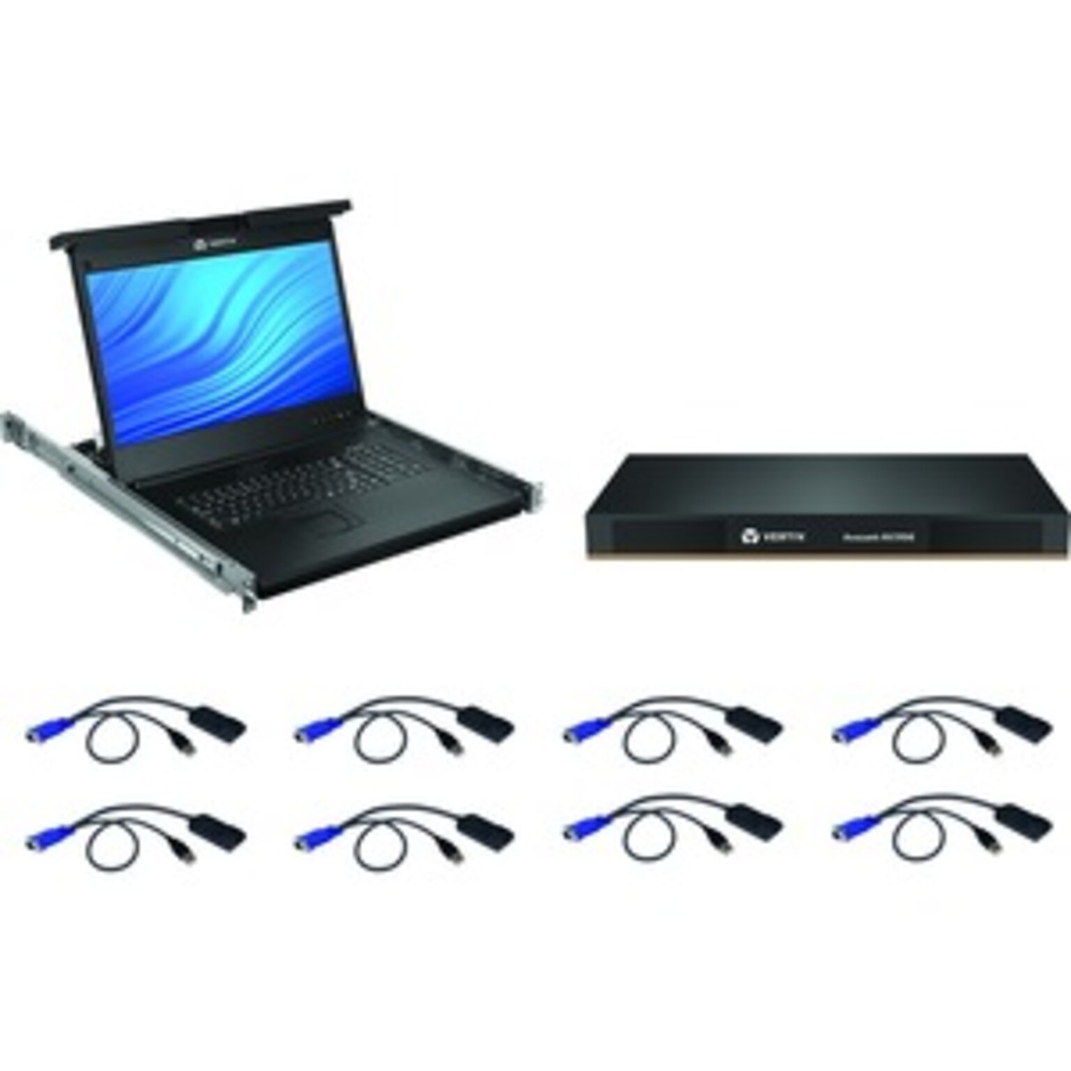 Avocent Local Rack Access Console with 8-Port KVM (LRA185KMM8D-G01)