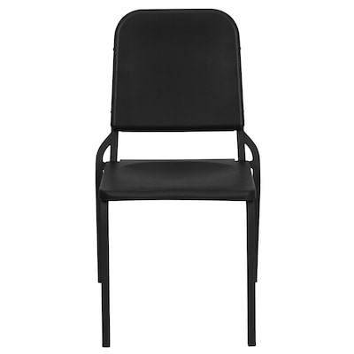 Flash Furniture HERCULES Series Plastic Stackable Melody Band/Music Chair, Black (HFMUSIC)