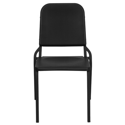 Flash Furniture HERCULES Series Plastic Stackable Melody Band/Music Chair, Black (HFMUSIC)