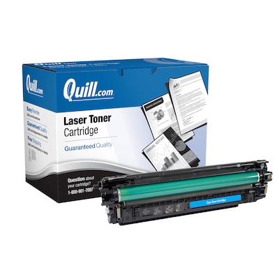 Quill Brand® HP M553 Remanufactured Cyan Laser Toner Cartridge, High Yield (CF361X)