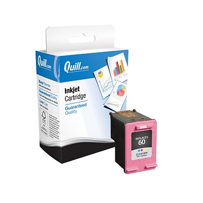 Quill Brand® HP 60 Remanufactured C/M/Y Ink Cartridge, Standard Yield, 3 pack (CC643WN#140)