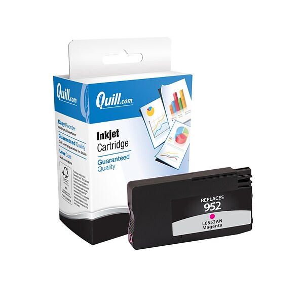 Quill Brand® Remanufactured Magenta Standard Yield Ink Cartridge Replacement for HP 952 (L0S52AN) (Lifetime Warranty)