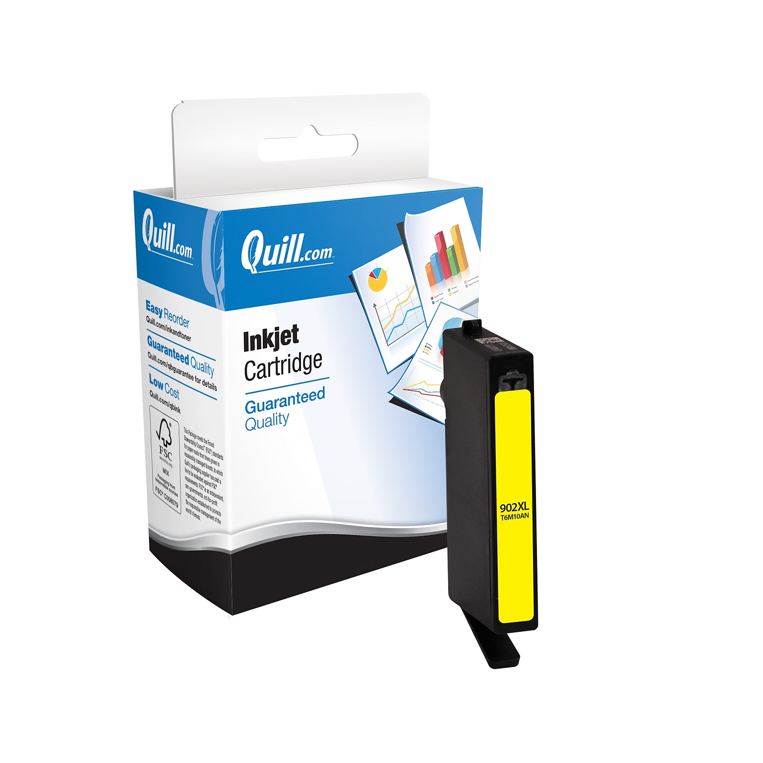 Quill Brand® HP 902XL Remanufactured Yellow Ink Cartridge, High Yield (T6M10AN#140)