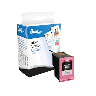 Quill Brand® HP 901 Remanufactured C/M/Y Ink Cartridge, Standard Yield, 3 pack (CC656AN#140)