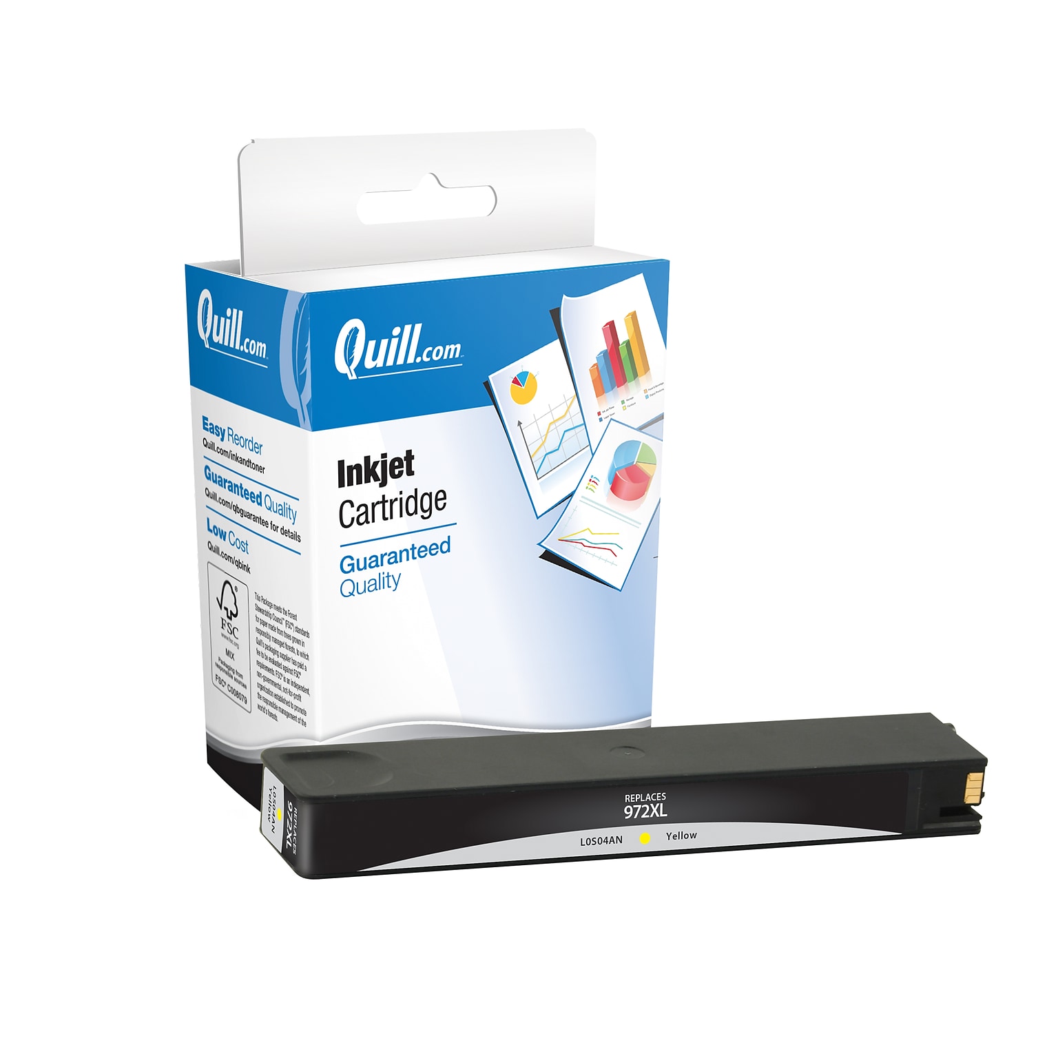 Quill Brand® HP 972XL Remanufactured Yellow Ink Cartridge, HighYield (L0S04AN)