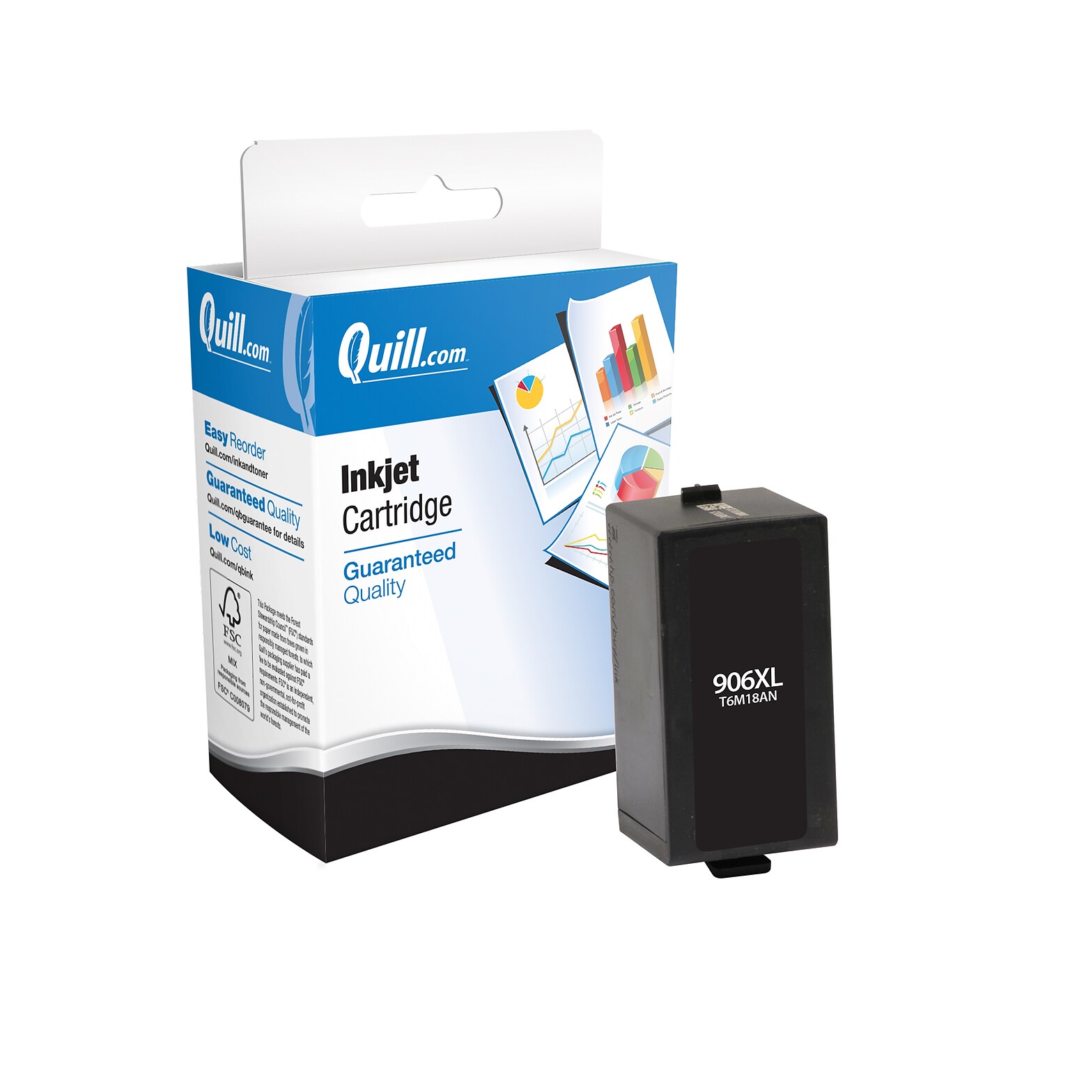 Quill Brand® HP 906XL Remanufactured Black Ink Cartridge, High Yield (T6M18AN#140)