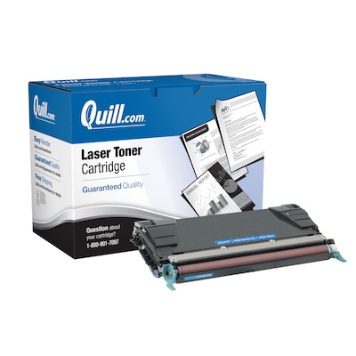 Quill Brand® Lexmark C734 Remanufactured Cyan Laser Toner Cartridge, Standard Yield (C734A1CG)
